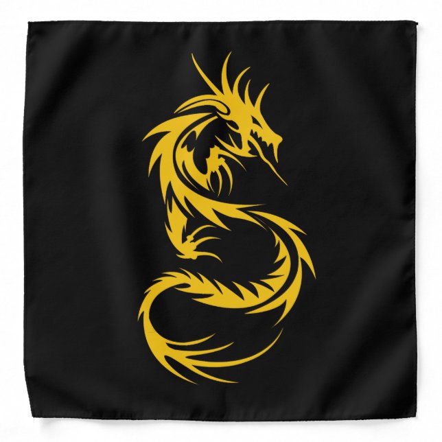 Dragon of Gold Bandana (Front)