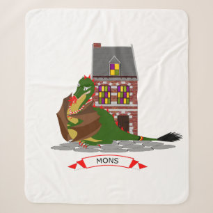 Dragon of Mons, Belgium Sherpa Blanket