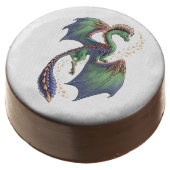 Dragon of Summer Nature Fantasy Art Chocolate Covered Oreo (Angled)