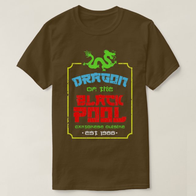 Dragon of the Black Pool Cantonese Cuisine T-Shirt (Design Front)