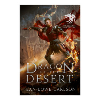 Dragon of the Desert Book Cover Art Glossy Poster