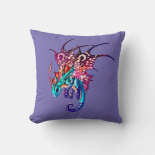 Dragon of the Fey Throw Pillow