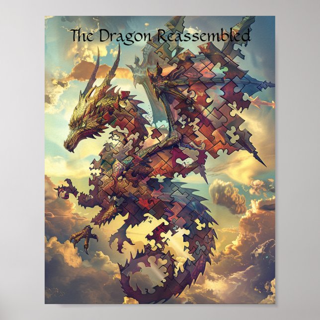 Dragon of the Shattered Sky Puzzle Poster (Front)