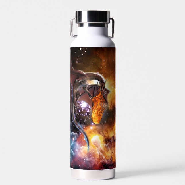Dragon of The Starry Galaxy Water Bottle (Front)