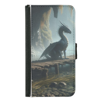 Dragon on a Creaky Dock at the Mysterious Cove Samsung Galaxy S5 Wallet Case