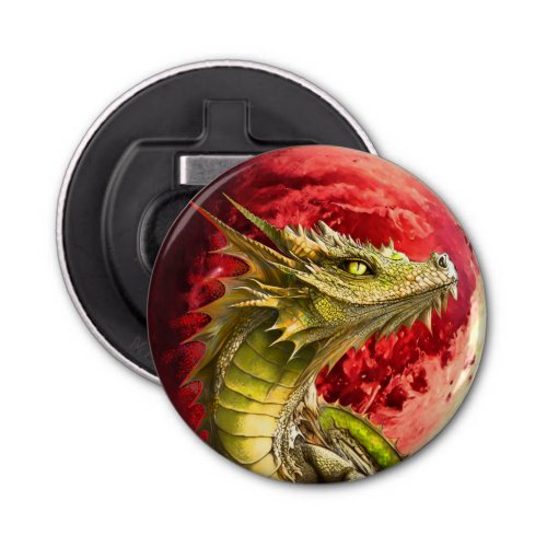 Dragon on Bloody Moon Bottle Opener