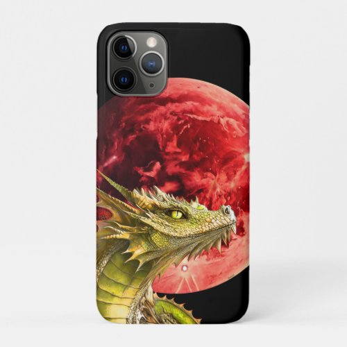 Dragon on Bloody Moon iPhone 11 Pro Case