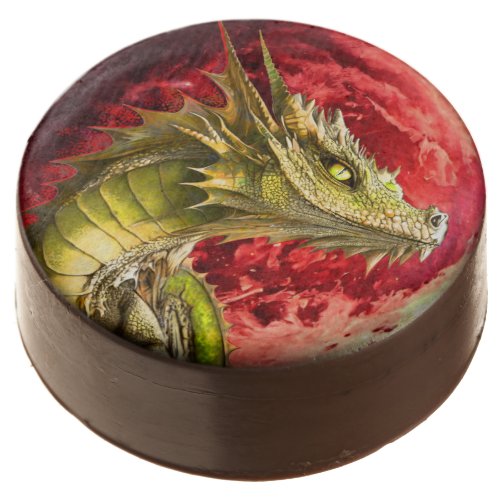 Dragon on Bloody Moon Chocolate Covered Oreo