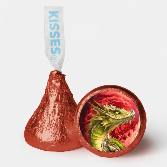 Dragon on Bloody Moon Hershey®'s Kisses® (Front)