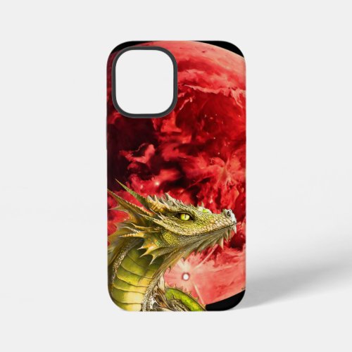 Dragon on Bloody Moon iPhone 12 Mini Case