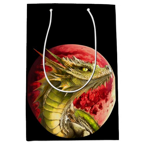 Dragon on Bloody Moon Medium Gift Bag