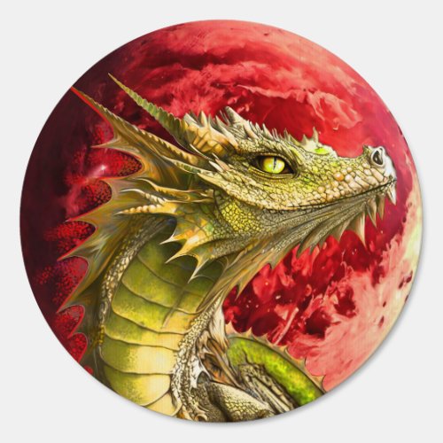 Dragon on Bloody Moon Sign