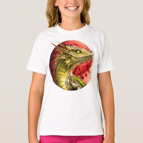 Dragon on Bloody Moon T_Shirt