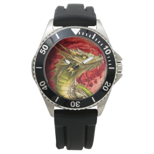 Dragon on Bloody Moon Watch