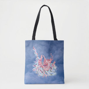Dragon on Blue Sky Tote Bag