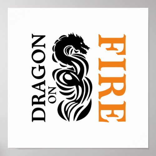 Dragon on Fire Poster