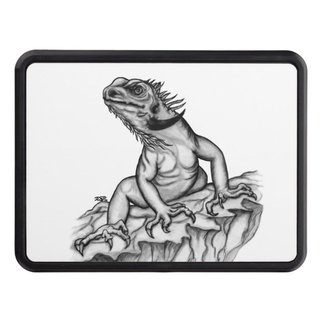 Dragon on the Rock Hitch Cover (Front)