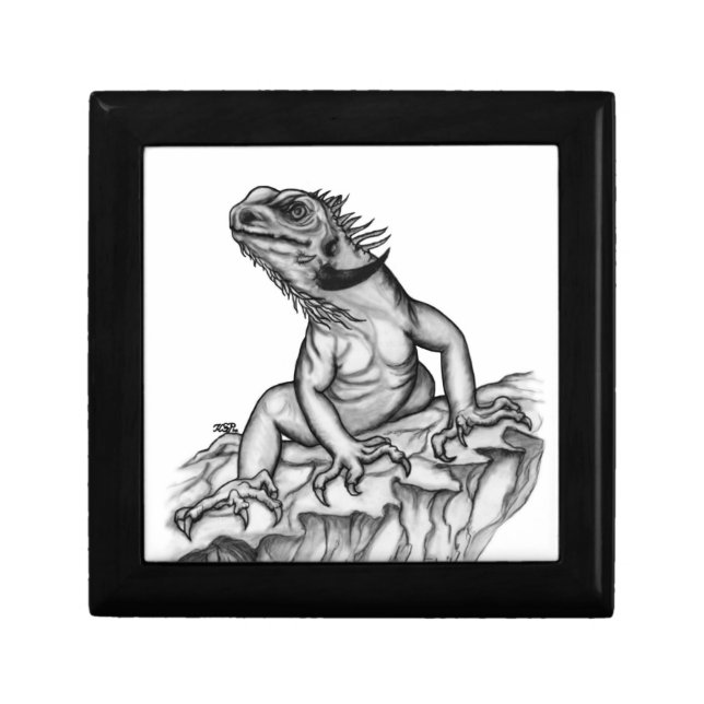 Dragon on the Rock Keepsake Box (Front)