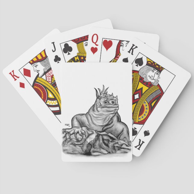 Dragon on the Rock Poker Cards (Back)