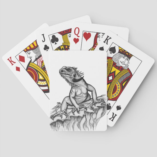 Dragon on the Rock Poker Cards (Back)