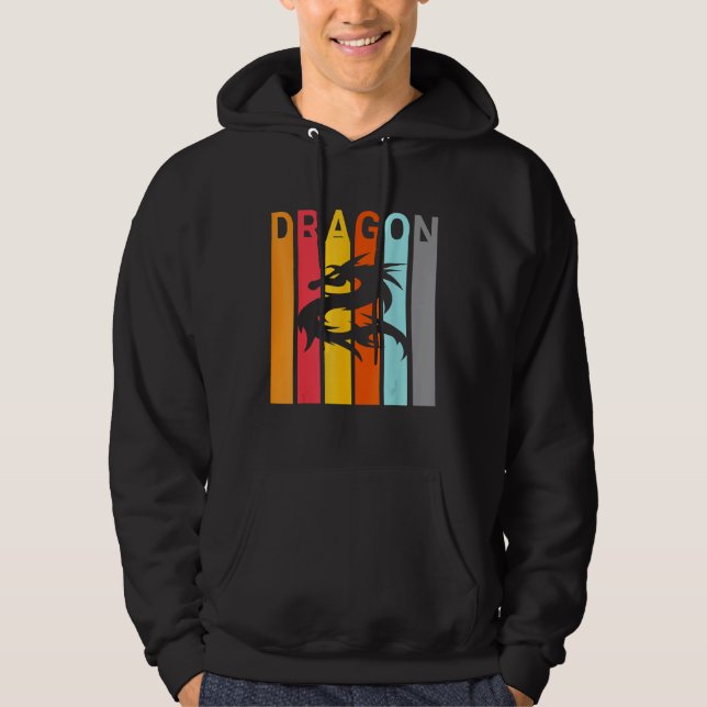 Dragon On Your Vintage Cool Art Hoodie (Front)