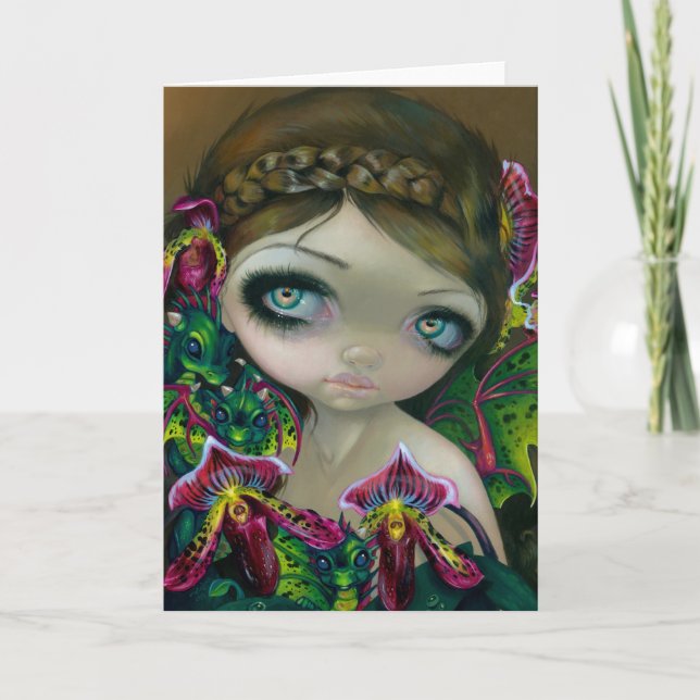 "Dragon Orchid" Greeting Card (Front)