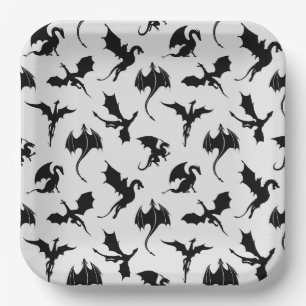 Dragon Paper Plates, Mythical Creature Party Plates