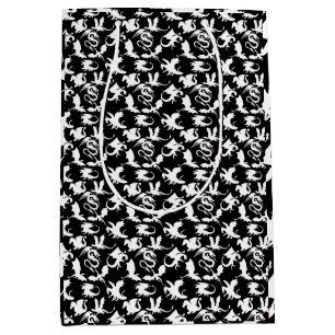 Dragon pattern 01.bx4 Black BG Medium Gift Bag