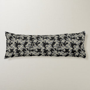 Dragon pattern 01.wx4x4.blue Grey BG Body Pillow