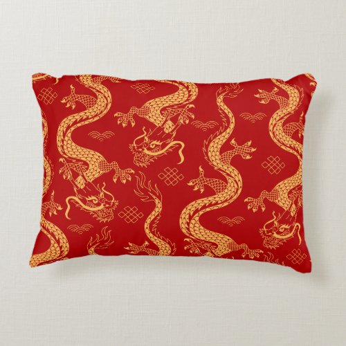 Dragon pattern _ Chinese lunar year 2024 Accent Pillow