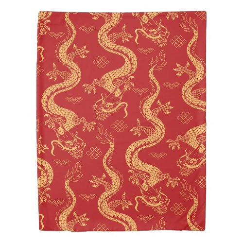 Dragon pattern _ Chinese lunar year 2024 Duvet Cover