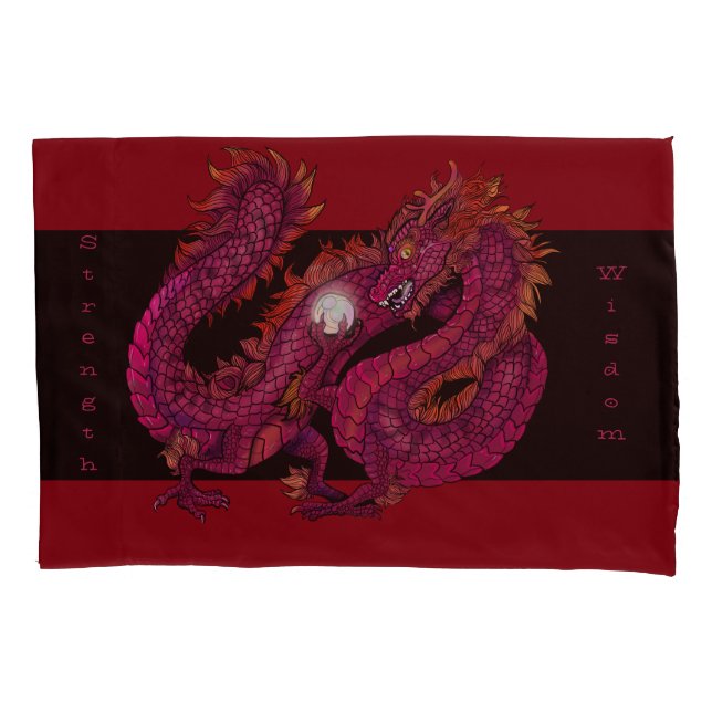 Dragon Pearl Pillow Case (Front)