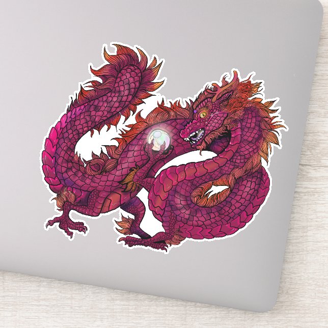 Dragon Pearl Sticker (Detail)