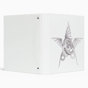 Dragon Pentagram 3 Ring Binder