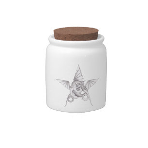 Dragon Pentagram Candy Jar