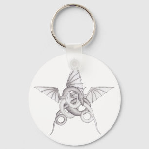 Dragon Pentagram Keychain