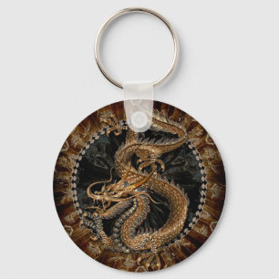 Dragon Pentagram Keychain