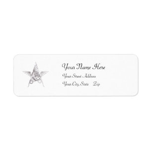 Dragon Pentagram Label