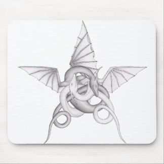 Dragon Pentagram Mouse Pad