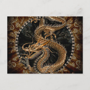 Dragon Pentagram Postcard