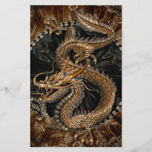 Dragon Pentagram Stationery