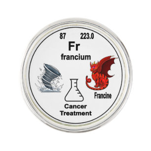 Dragon Periodic Table Symbol - Francium Francine Lapel Pin