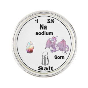 Dragon Periodic Table Symbol - Sodium Sorn Lapel Pin