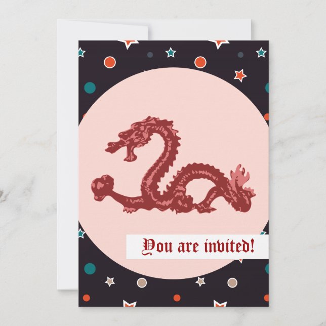 Dragon Personalized Announcement (Front)