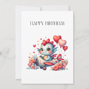 Dragon Pilot Birthday Invitation