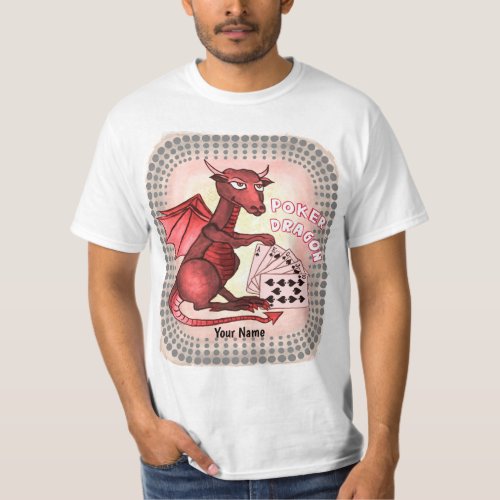 Dragon Poker custom name t_shirt