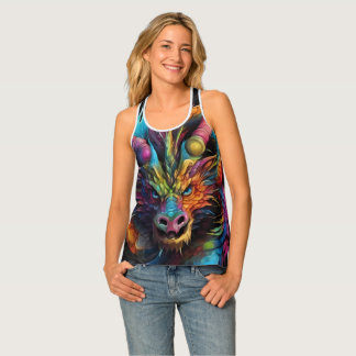 Dragon Portrait Art Fantasy Tank Top