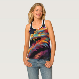 Dragon Portrait Art Fantasy Tank Top