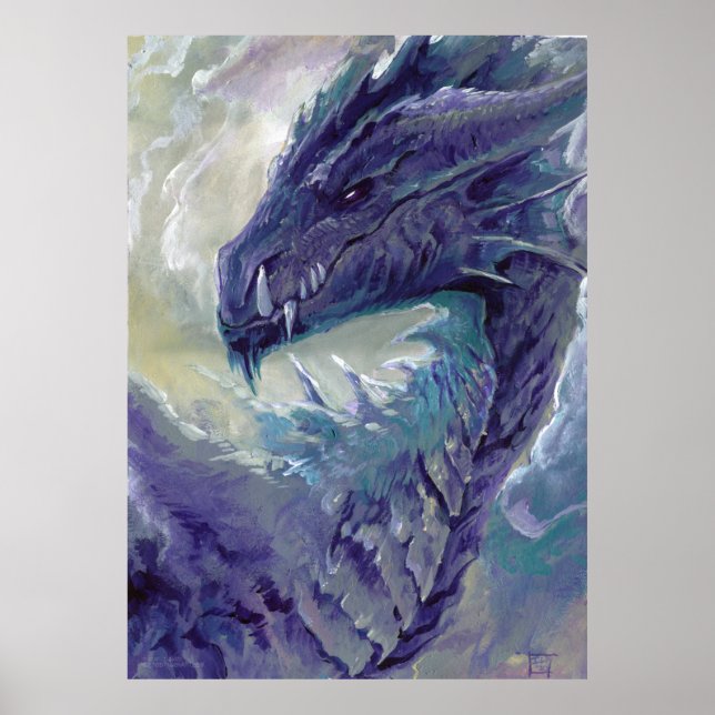Dragon Portrait: Purple Poster (Front)