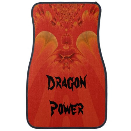 Dragon Power Fractal Art Car Mat